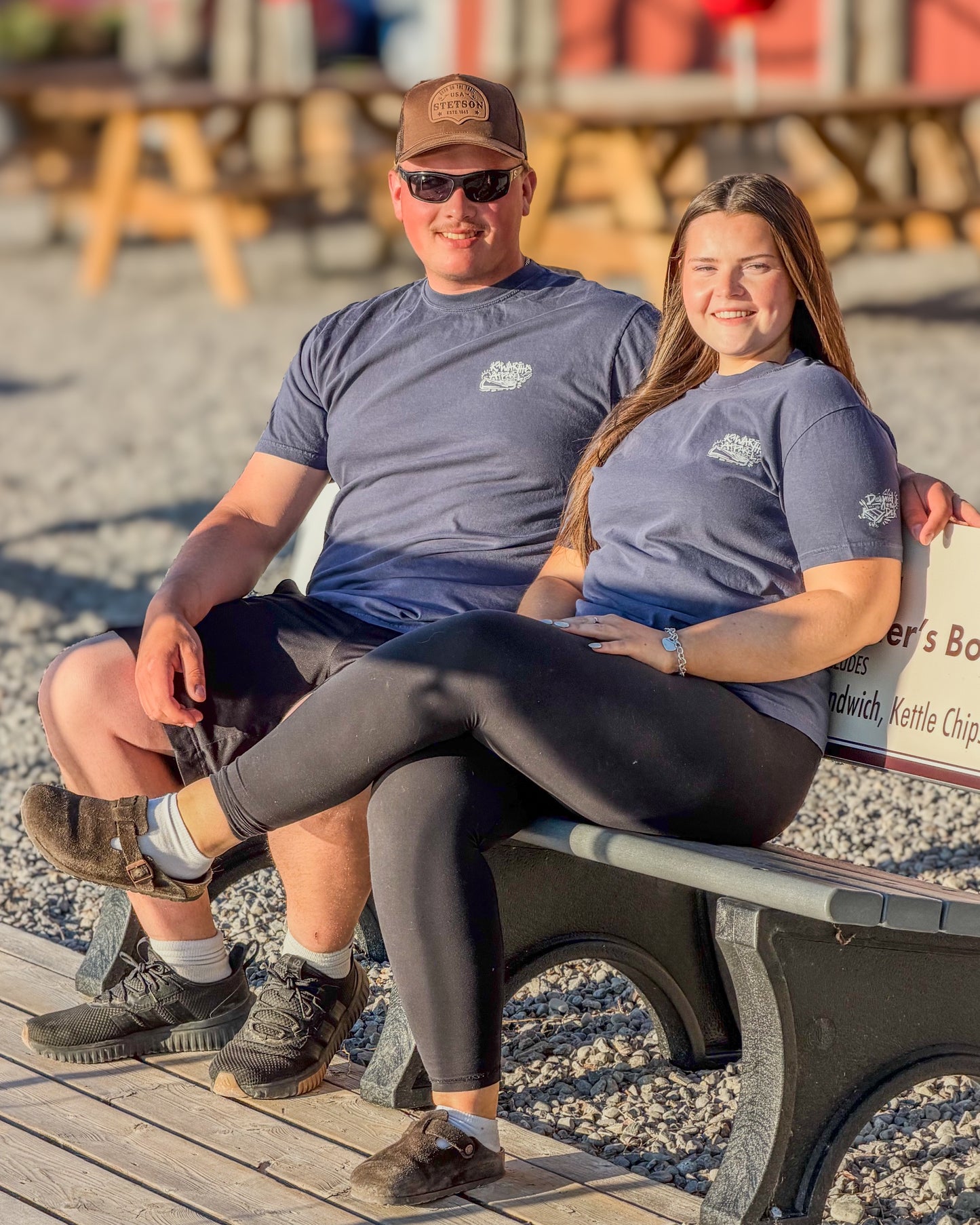 The Kawarthas Tee in Navy and White
