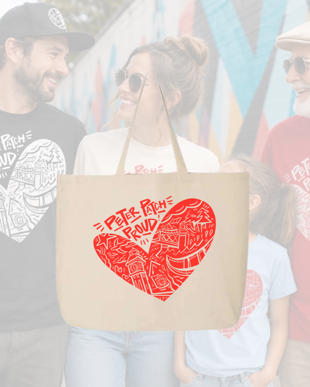 PETER PATCH PROUD - Wilkins x Kawartha Apparel Collab - Canvas Tote Bag