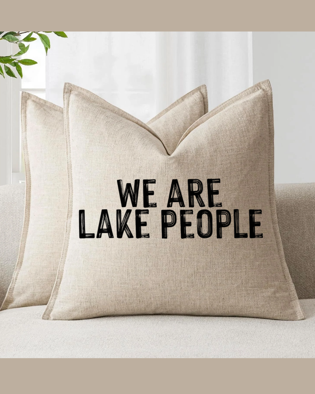 We Are Lake People | Decorative Throw Pillow