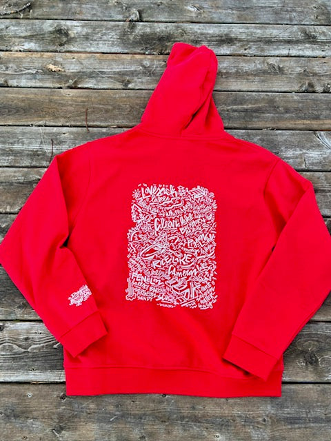 All The Lakes Christmas Hoodie in Red - Limited Holiday Edition