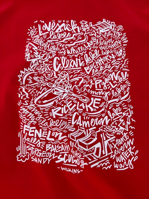 All The Lakes – Limited Edition Holiday Tee (Bold Red)