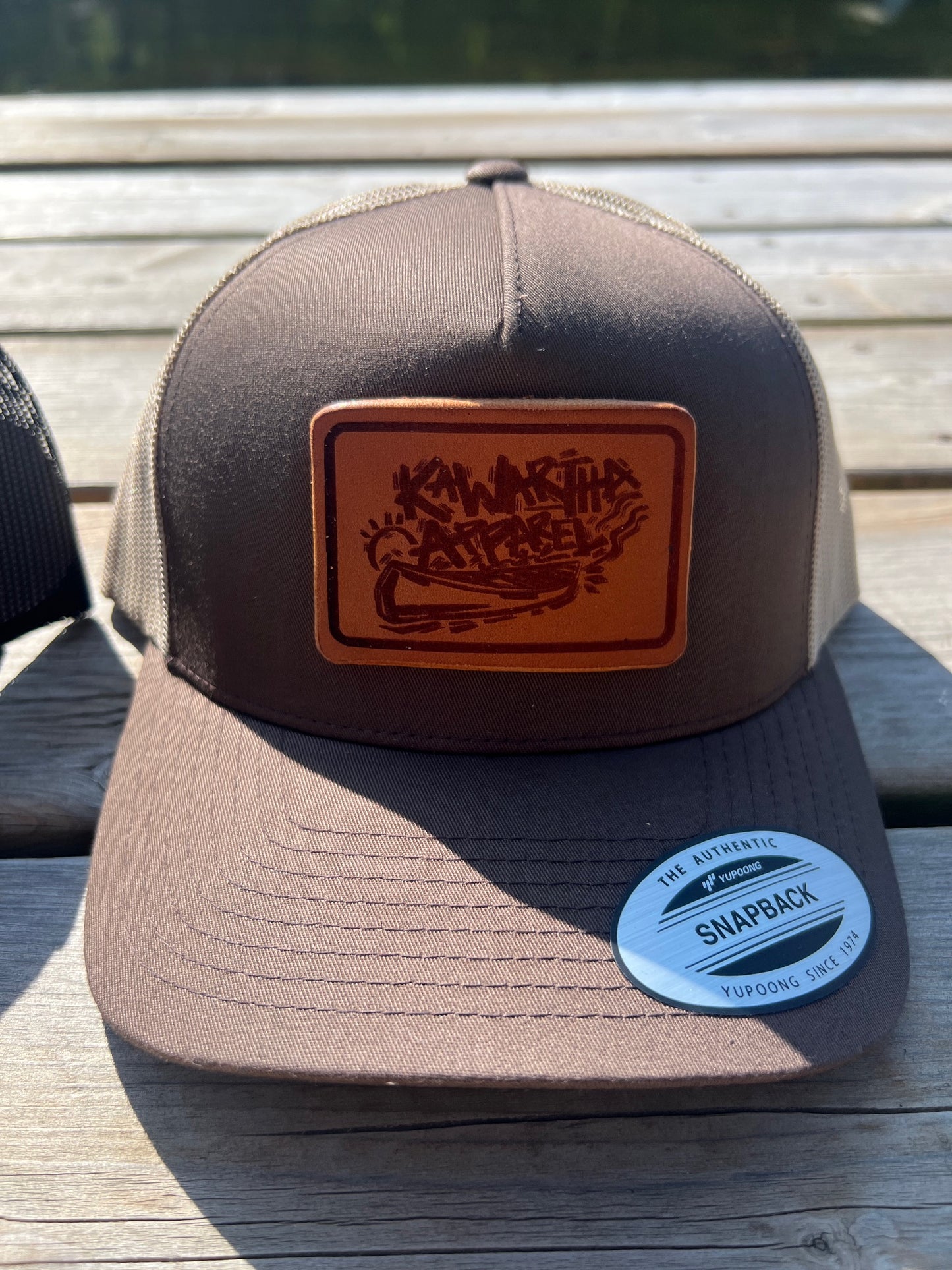 Locally Made Leather Patch Hats – Black or Brown