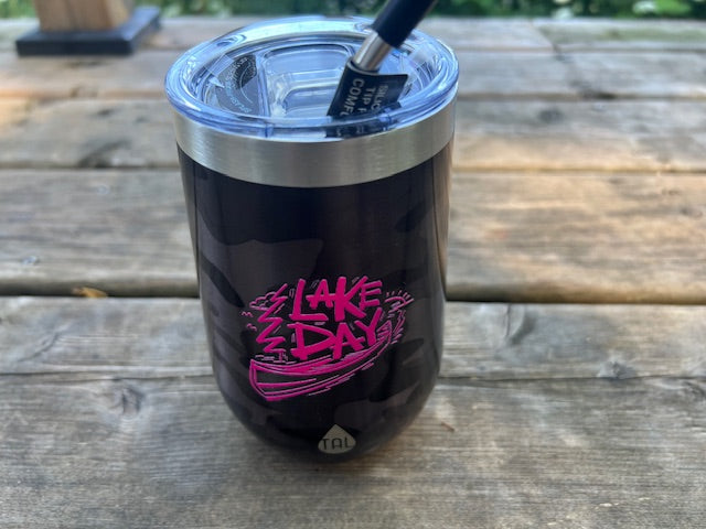 Lake Day Black Camo Insulated Cups – Hot or Cold, Dock-Ready