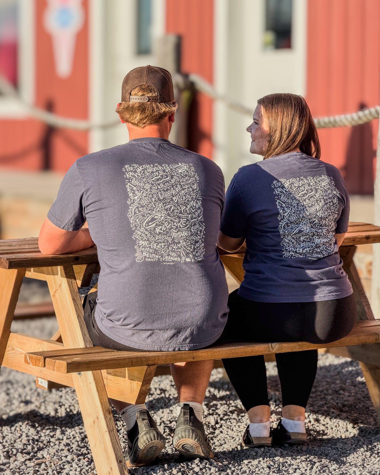 The Kawarthas Tee in Navy and White
