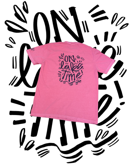 On Lake Time T-Shirt | 100% Cotton Garment-Dyed Tee | Artwork by Jason Wilkins
