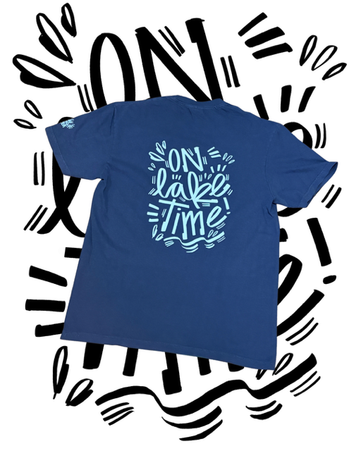 On Lake Time T-Shirt | 100% Cotton Garment-Dyed Tee | Artwork by Jason Wilkins