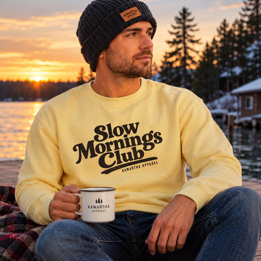 Slow Mornings Club | Butter Lightweight Crewneck