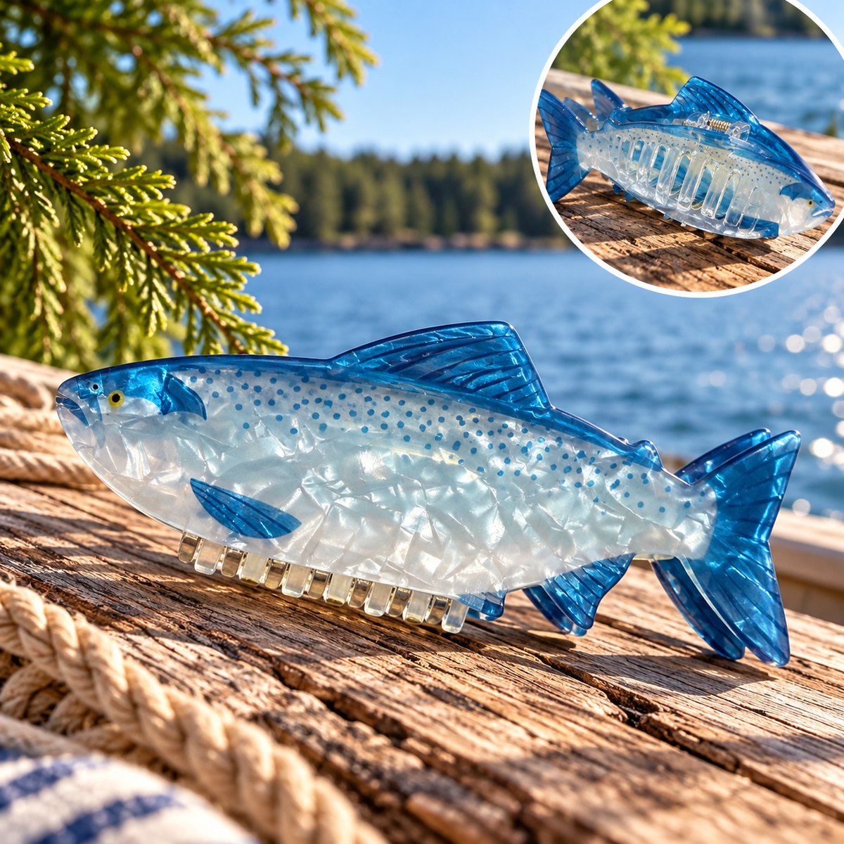 Fish Hair Claw Clip