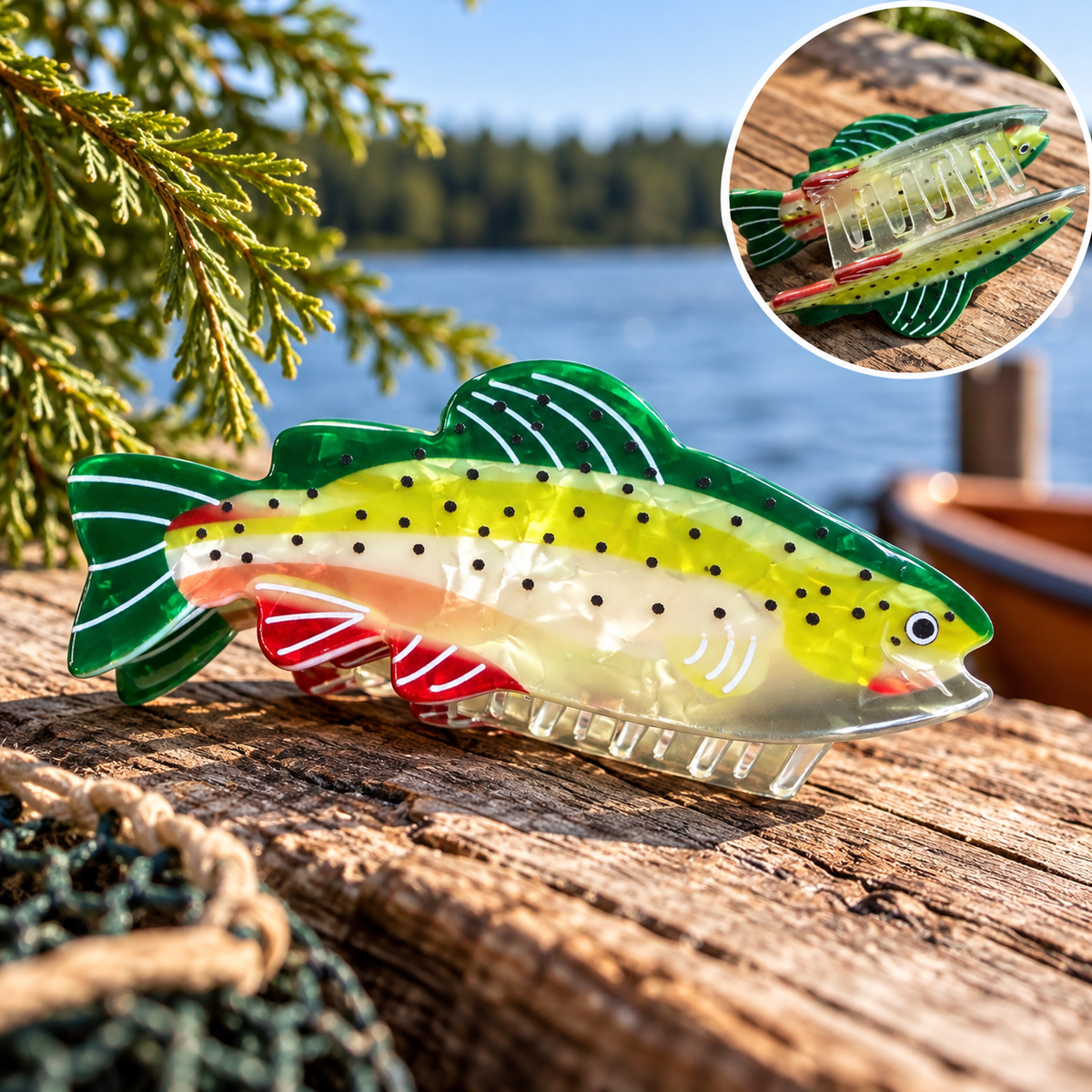 Fish Hair Claw Clip