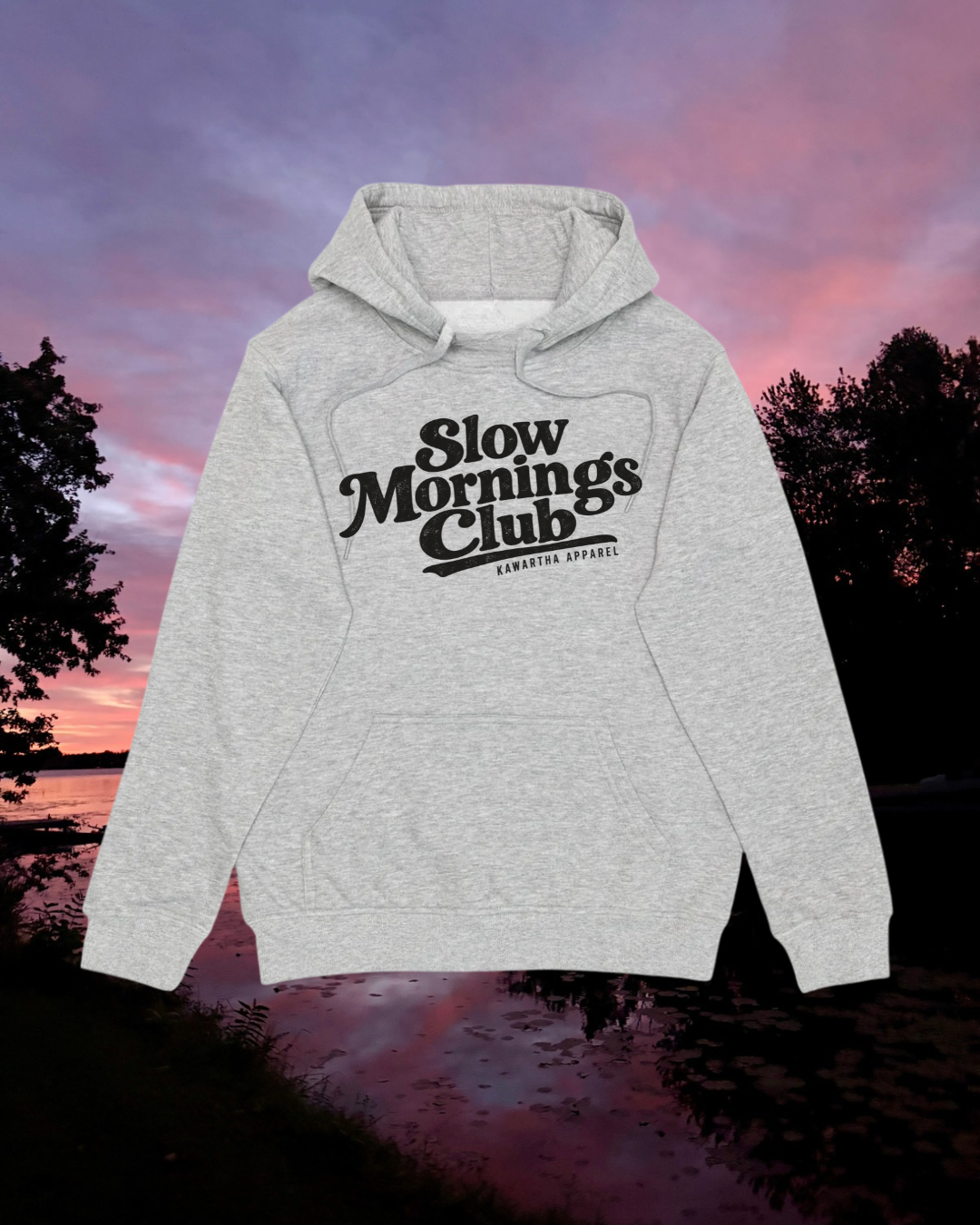 Slow Mornings Club | Sport Grey Hoodie