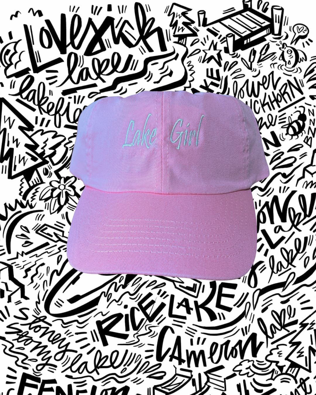 Lake Girl Dad Hats