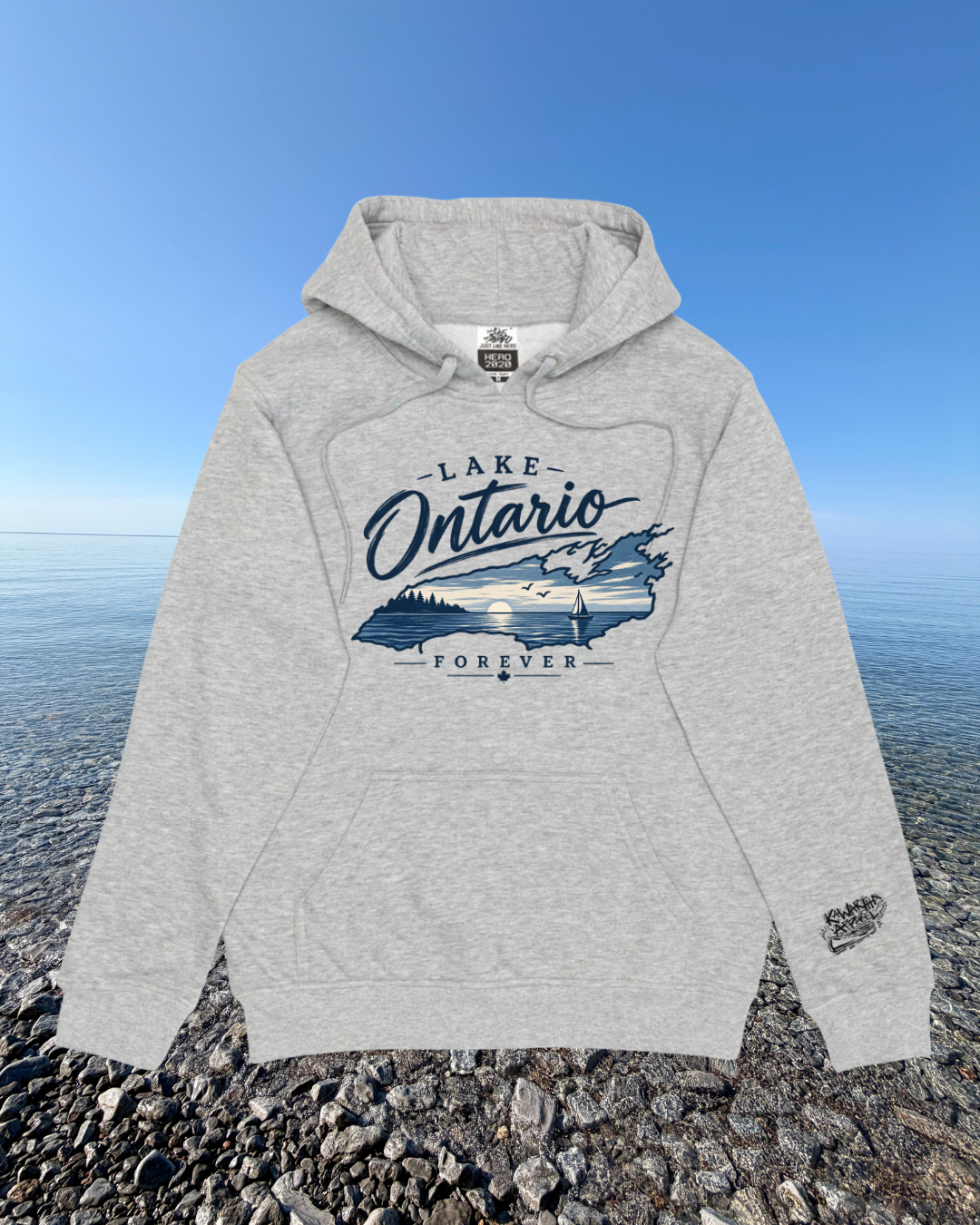Lake Ontario Forever, Grey Hoodie - Custom Order