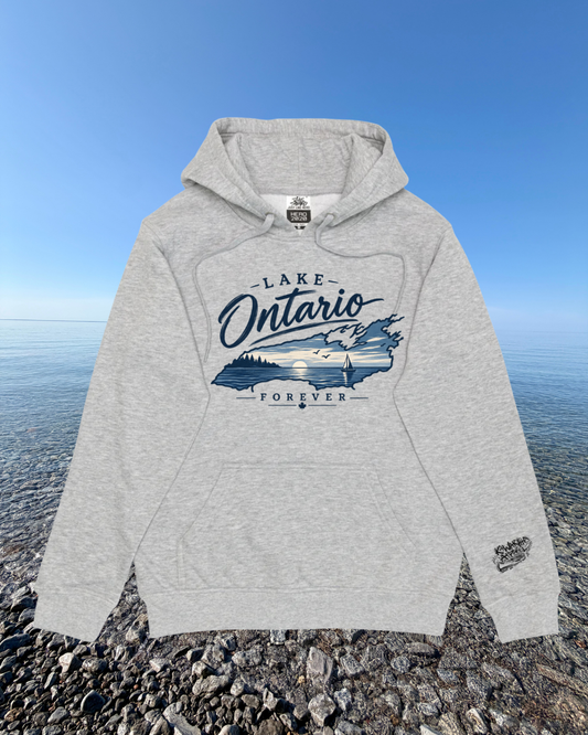 Lake Ontario Forever, Grey Hoodie - Custom Order
