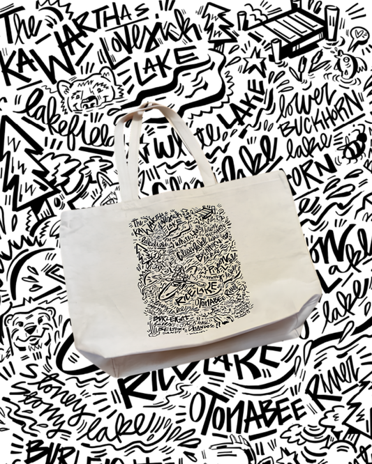 The Kawarthas Canvas Lake Tote