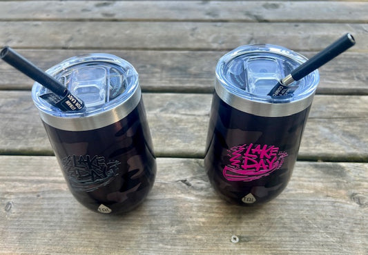 Lake Day Black Camo Insulated Cups – Hot or Cold, Dock-Ready