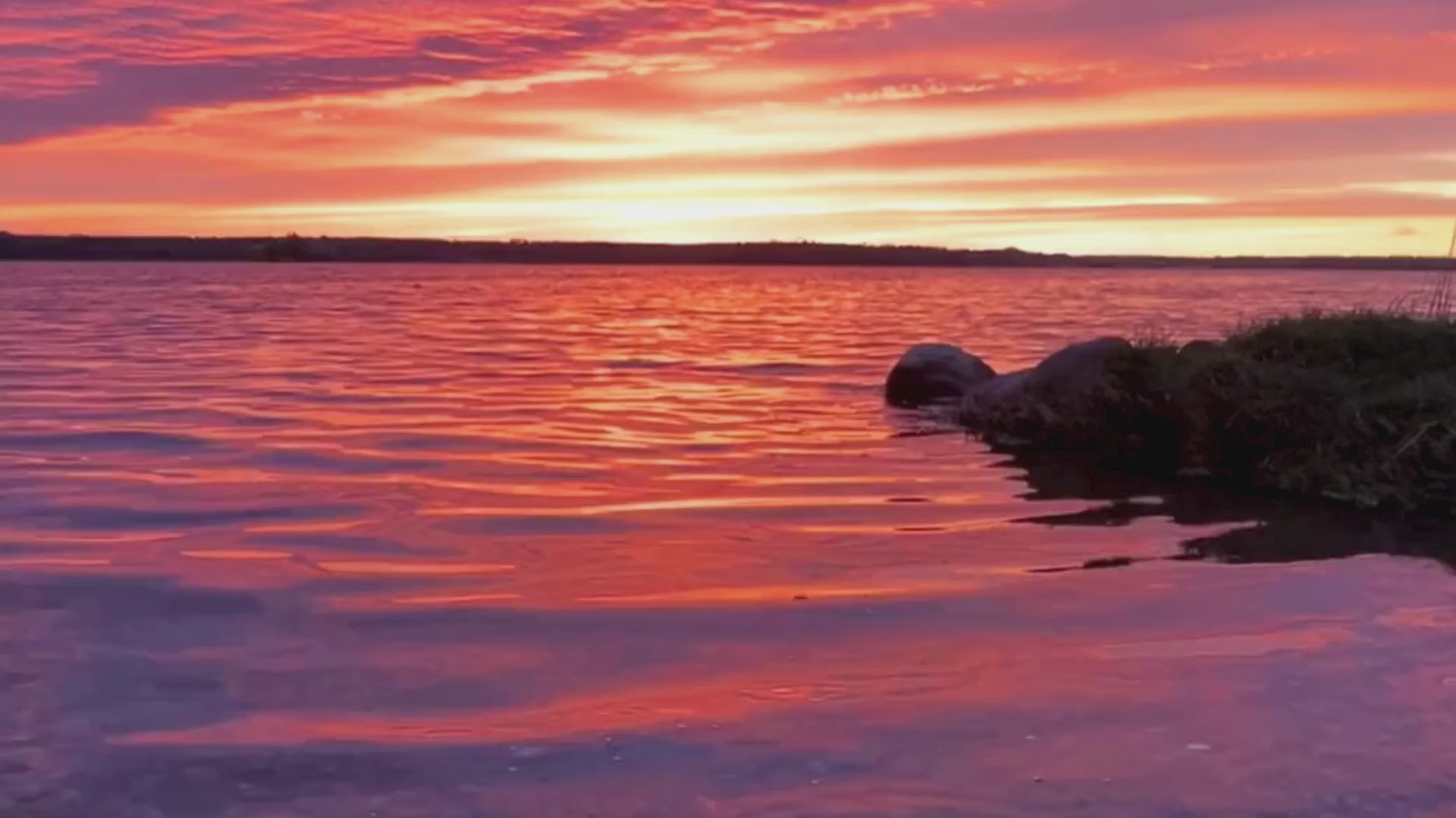 Load video: Sunset In The Kawarthas with text that says Shop The Collection